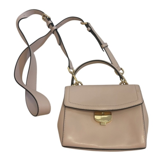 Michael Kors Ava Extra-Small Leather Pink Blush Crossbody Bag - Picture 4 of 12